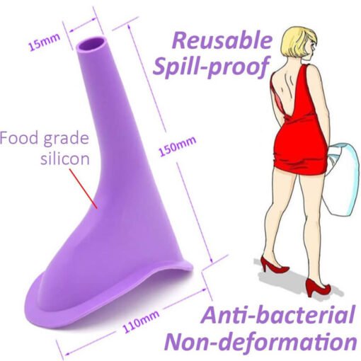 anti bacterial useful stand pee urinal funnel for females