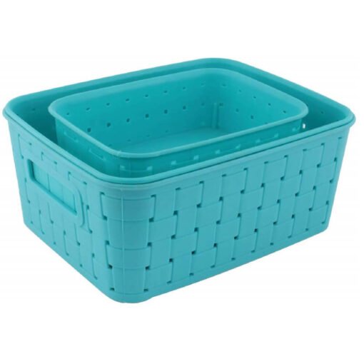 blue color storage baskets for kitchen use storage foods and products
