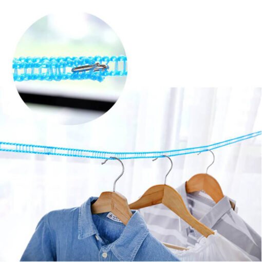 clothes drying rope with hooks on both end