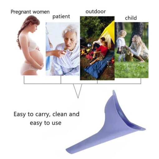 female stand pee funnel useful for pregnant women, travelling, dirty toilets