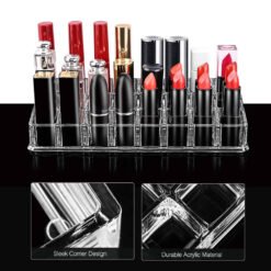 high quality durable acrylic smooth finish cosmetic lipstick organizer stand