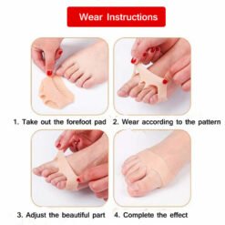 how to use and wear silicone toe protector socks