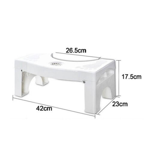 size dimension of plastic non-slip foldable bathroom toilet stool stand