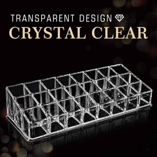 transparent crystal clear high brightness acrylic lipstick stand