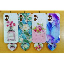 Beautiful Realme 9i mobile back covers with heart popsockets glitter