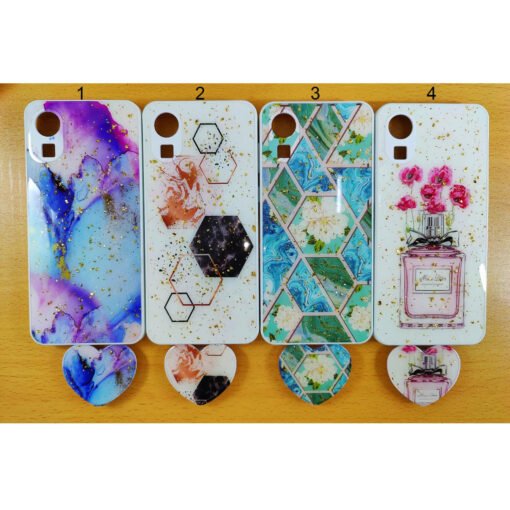 Beautiful Samsung Galaxy A03 core mobile back cover with heart popsocket online