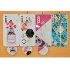Beautiful Vivo Y12 or Vivo Y15 or Vivo Y17 mobile back covers with heart popsockets glitter
