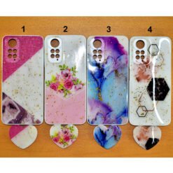Beautiful Xiaomi redmi note 11s mobile back covers with heart popsockets glitter for girls