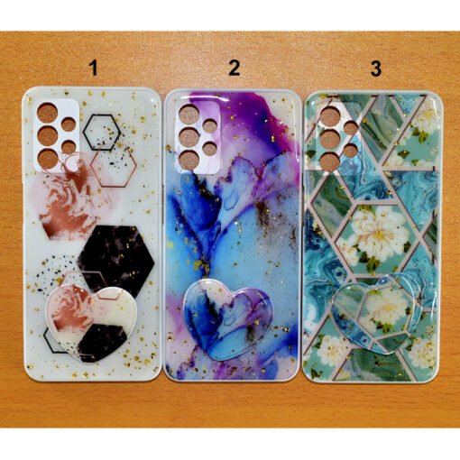 Buy online Samsung galaxy A32 (5G) or Samsung galaxy M32 (5G) back covers with heart popsockets for women