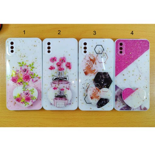 Buy online Vivo Y93 or Vivo Y95 back covers with heart popsockets