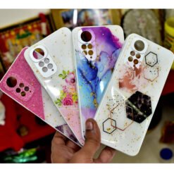Mi redmi note 11s mobile back covers with glitter and popsockets for girls and females