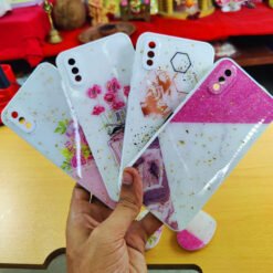Vivo Y93 or Vivo Y95 mobile back covers with glitter and popsockets