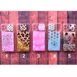Apple iPhone 12 mini mobile back covers with glitter gel and camera protection