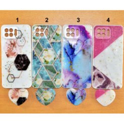 Beautiful Oppo F17 Pro mobile back covers with heart popsockets glitter