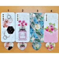 Beautiful Samsung A50 or Samsung A50s or Samsung A30s mobile back covers with heart popsockets glitter