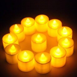 FESTIVAL DECORATIVE LED YELLOW TEALIGHT CANDLES