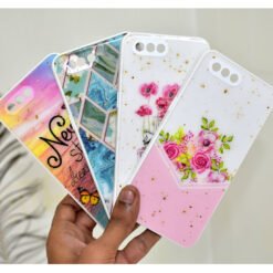 Realme C1, Oppo A3s mobile back covers with glitter and popsockets