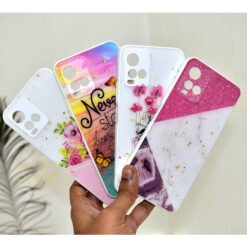 Vivo Y21, Y21s, Y21a, Y21g, Y21e, Y21t, Y33s (4g), Y33t mobile back covers with glitter and popsockets