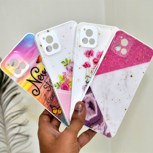 Vivo Y72 or Y52s or Y31s mobile back covers with glitter and popsockets
