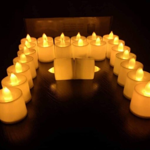 Yellow color battery cell operatel tealight