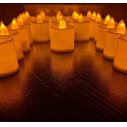 Yellow color festival and decoration light tealight candle