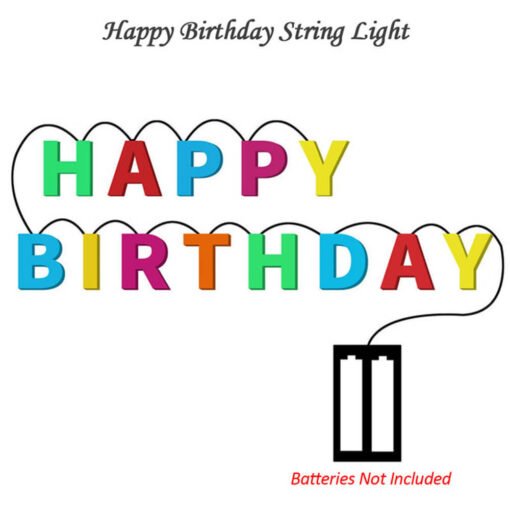 happy birthday string light