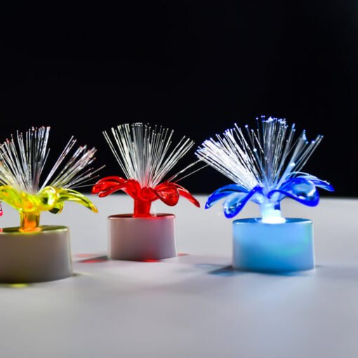 Multicolor fiber optic lights for decorations