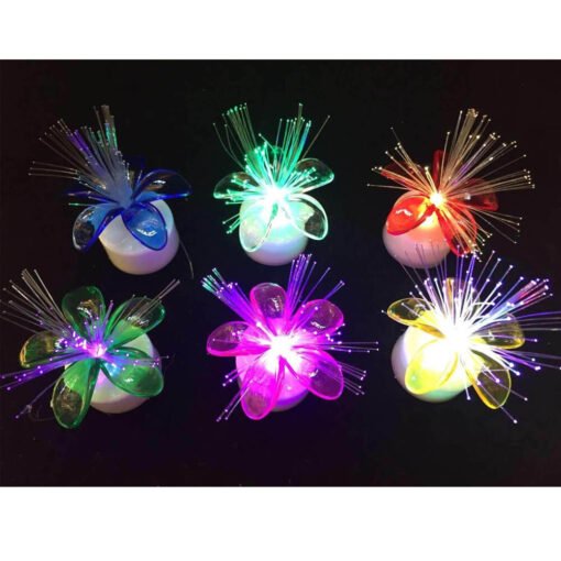 Multicolor small smoke free fiber optic decoration light for home, temples, candles, dinner tables, bedroom