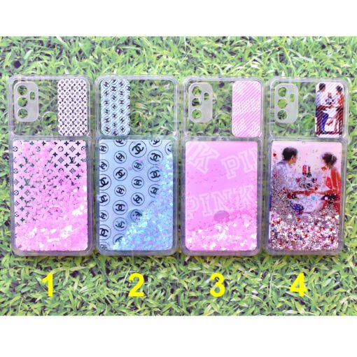 Oppo A33 4g (2020), A53 4g (2020), A53s 4g (2020) mobile back covers with camera protection and beautiful water gel glitter for girls