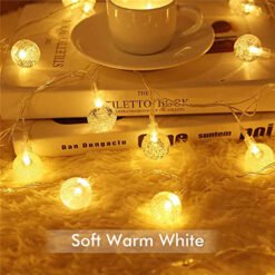 soft worm white color led gel ball light for decoration