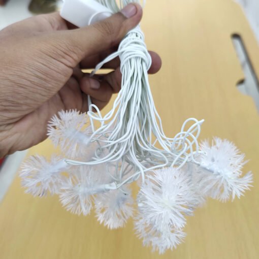 white color grass jhalar light for decoration of trees and plants