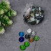 Glass gem stone marbles pabbles for home & aquarium fish tank decoration (45 stones approx)