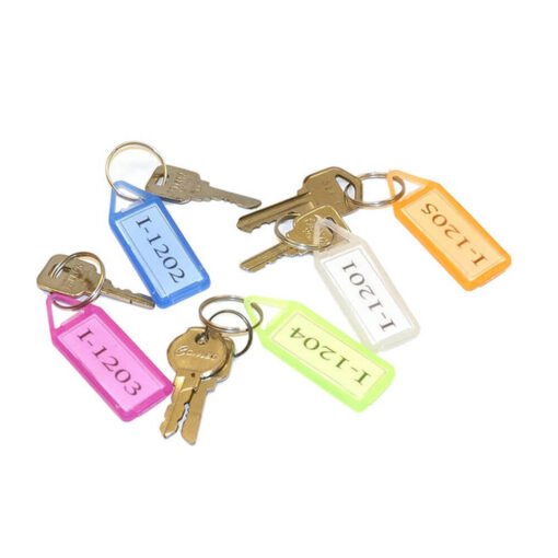 tag label keychain for keys