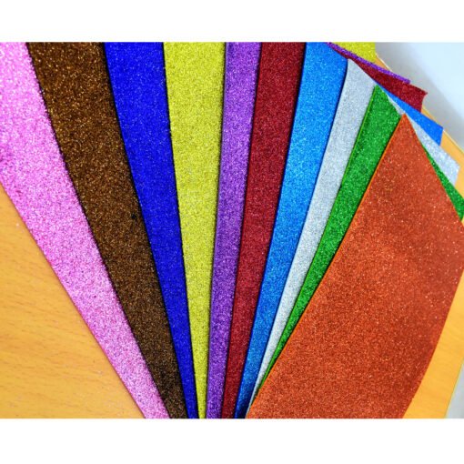 10 piece multicolor glitter sheet