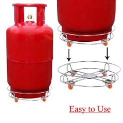 easy to use stainless steel home LPG gas cylinder troller