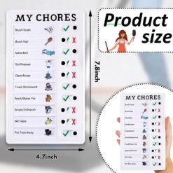 product size of checklist board or to do list board