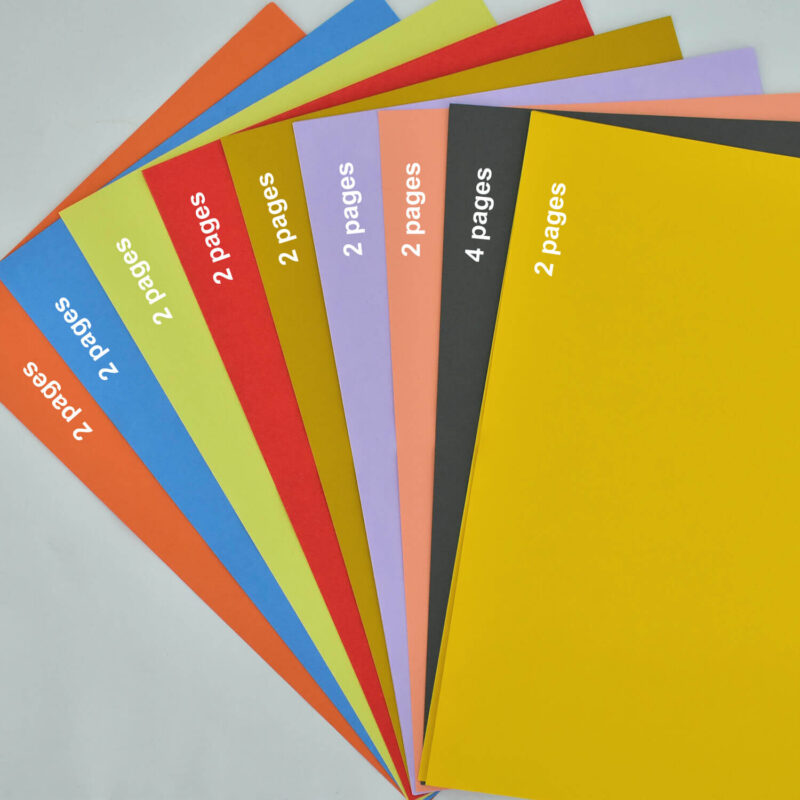 Multicolor Chart Paper Multicolor A4 size paper for students, art & craft, decoration