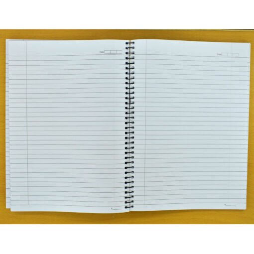 400 pages single line spiral binding notebook copy