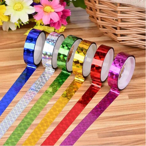 Buy online shiny adhesive cello sparkle tape for decoration, gift packing, craft work