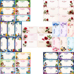 Gift sticker with multiple themes