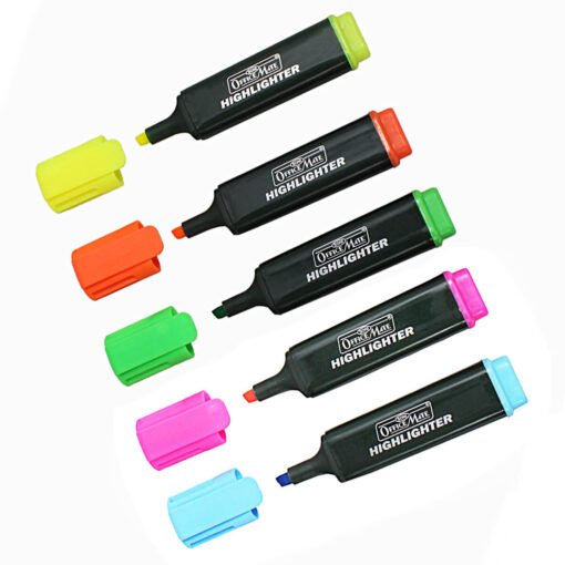 Multicolor 5 piece Soni Officemate highlighter pen