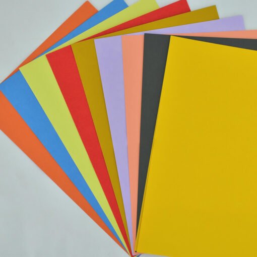 Multicolor A4 size papers