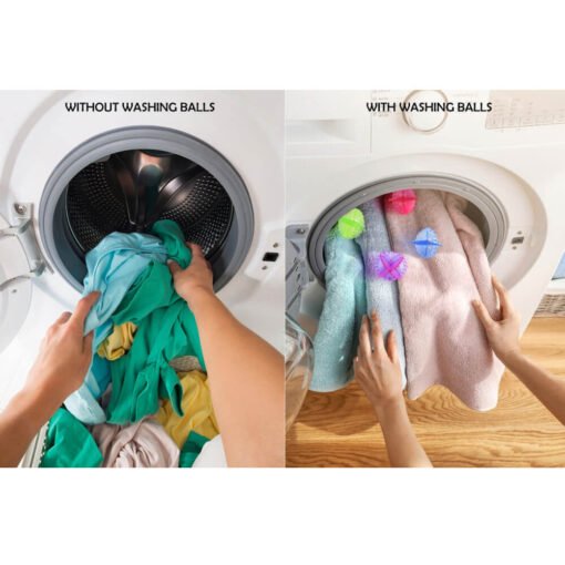 Multicolor transparent washing machine ball
