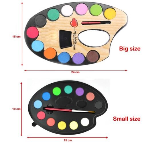 Size variation of two different sizes water color art painting set