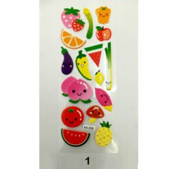 Sticker of different fruits for students