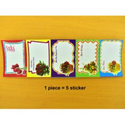 Stickers for gift box name writing