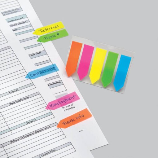 buy online transparent multicolor neon sticky note pad