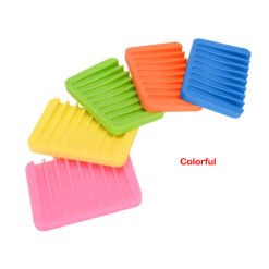 colorful silicone dish soap tray holder for bathroom