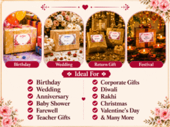 gift box sticker for multiple festival & occasion like diwali rakhi holi wedding birthday etc