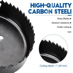 hole saw drill bit set made with high carbon steel